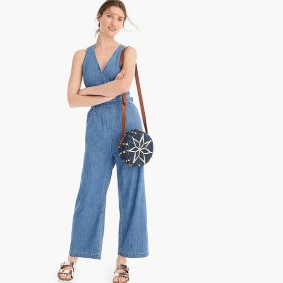 J. Crew Pants & Jumpsuits J Crew Point Sur Blue Denim Jumpsuit 4p